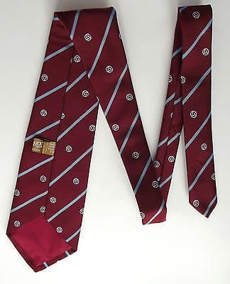 Vintage tie Ernex corporate wide tie Logo & stripes